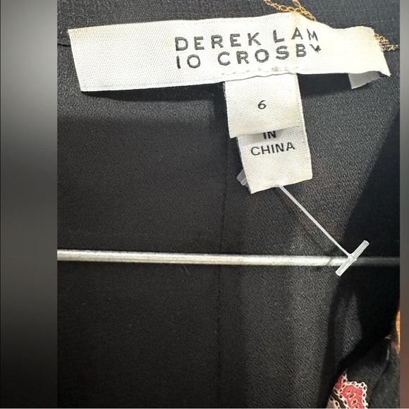 Derek Lam Dress 6 Floral Boho  100 % Silk Multicolor Long Sleeve PB - Picture 6 of 12